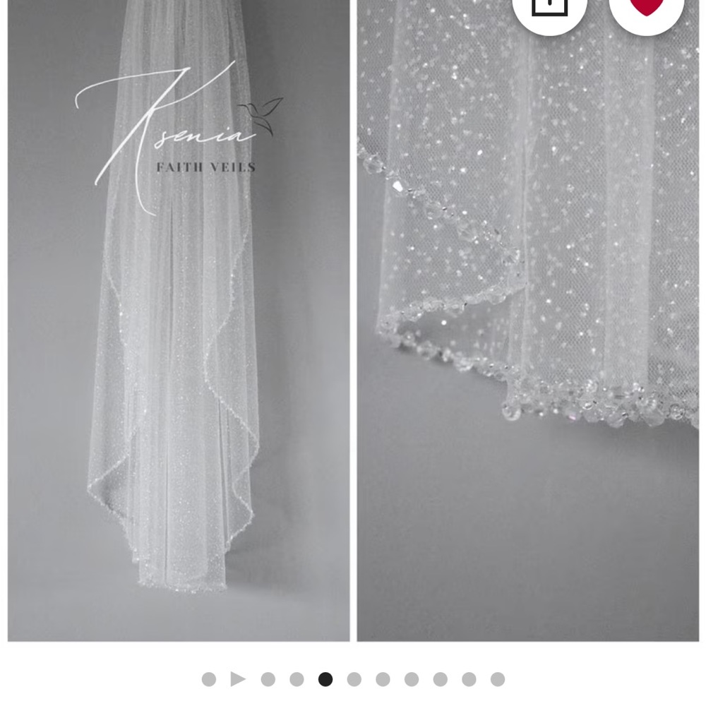Ksenia Faith Veil from Etsy